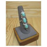 Sterling Silver SW Hallmarked Turquiose Ring