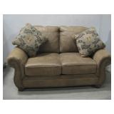Love Seat W/Two Accent Pillows See Info