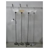 Four Floor Lamps See Info