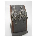 S.S Vtg. Navajo Robert Johnson Hallmarked Earrings