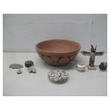 N/A Pottery Bowl Seed Bowl Totem Miniature See