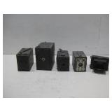 Five Vtg Cameras See Info