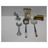 Wood School Bus Toy, Vtg Candle Holder, & More See