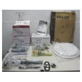 Assorted NIOP Faucets, Toilet Bowl Seat