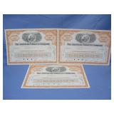 Three Consecutive Vtg 1962 American Tobacco Co See