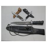 Buck Filet Knife & Two Hunting Knives