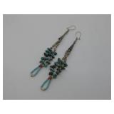 S.S Vtg. Navajo Tested Multistone Earrings