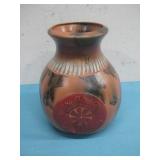 Signed Horse Hair Native American Pottery See Info