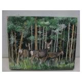 Fischer Deer Painting 14' x 11'