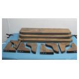Three Wood Wall Shelves 35.5' Long See Info