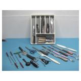 Kitchen Tools & Utensils In White Tray