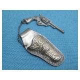 Sterling Silver Gun & Holster 6.67g