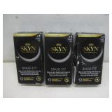 Three New Boxes Skyn Non-Latex Condoms