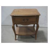Dixie Wood Side Table 21.25' x 15.5' x 25' See