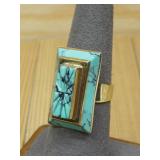 Brass N/A Vtg. Faux Turquoise Ring