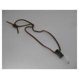 Clear Quartz Metal Bullet Casing W/Adjustable Cord