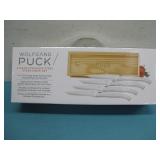 NIB Wolfgang Puck 4Pc Steak Knife Set W/Wood Box