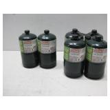 Six Coleman Propane Camping Gas Cylinders 16oz