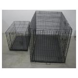 Two Pet Crates Largest 48' x 29' x 32'