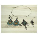 Assorted SW Style Jewelry Observed Sterling Silver