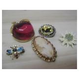 Five Various Brooches