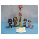 Traditional Japanese Miyarabi Kokeshi Doll 13'See