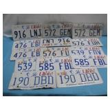 Assorted Utah License Plates See Info