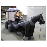 Halloween Haunted Carriage & Horse Inflatable See