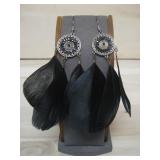 Feather Dangle Earrings