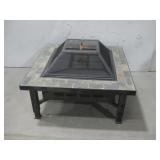 34' Square Tile-Top Fire Pit See Info