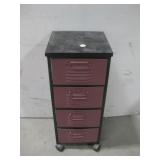 Metal Drawers W/ Wheels See Info