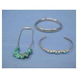 Three Vtg Asst. Sterling Silver Child's Bracelets
