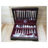 Silver Plated Silverware Set In Case