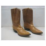 Tony Lama Vtg Mens Leather Cowboy Boots Sz 11D See