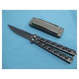 Silver Creek Harmonica & Butterfly Knife