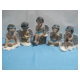 5- Handpainted Ceramic N/A Style Angels 7'
