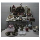 Assorted Vtg Home Decor Vases Figurines & More