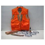 Hunting Vest Safety Glasses & Rifle Cleaning Kit