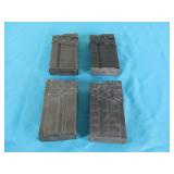Four Heckler & Koch G3 Magazines