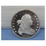 1804 Dollar Replica 1oz .999 Fine Silver See Info