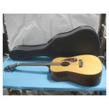 Vtg Epiphone By Gibson Acoustic Guitar W/ Case See
