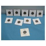 (10) Consecutive 1941-1950 Lincoln Cents