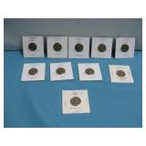 (10) Consecutive 1951-1960 Lincoln Cents