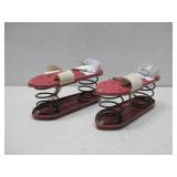 Vtg Metal Spring Jumping Shoes See Info