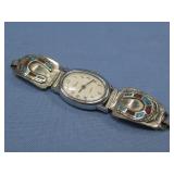Southwest Horse Shoe Vtg Watch Untested
