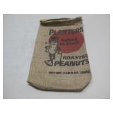 Vtg Planters Mr. Peanut Burlap Peanut Sack