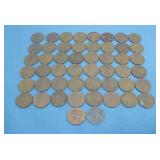 50 Wheat Cents Various Years