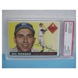 PSA Graded 1955 Topps MLB Gil Hodges Card