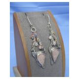S.S Asymmetrical Druzy Fringed Earrings