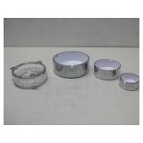 Vintage Mid-Century Modern Style 4-Piece Ashtray S